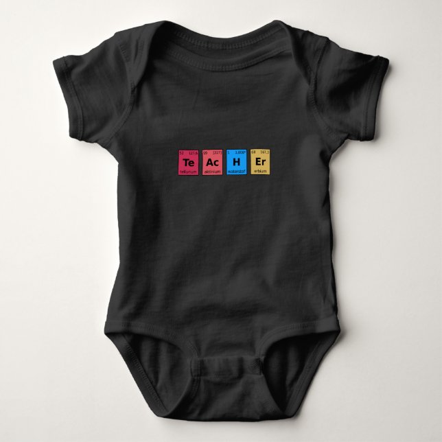 Body Para Bebê Tabela Periódica do Professor (Frente)
