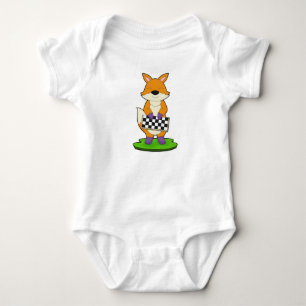 Body Para Bebê Tabuleiro de xadrez jogo de xadrez Fox