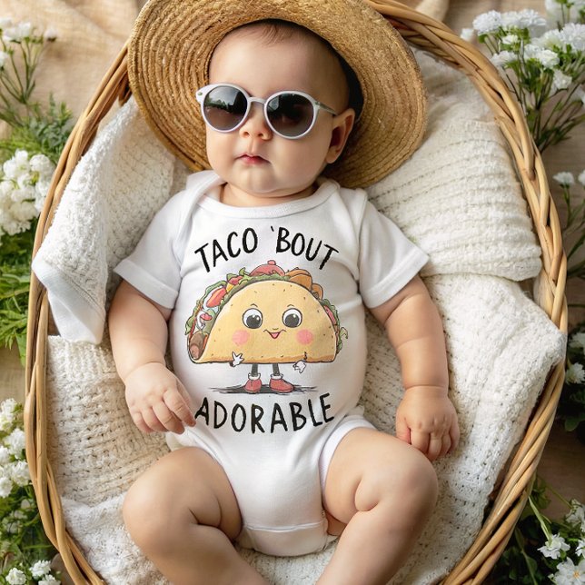 Body Para Bebê Taco Bout Adorável Engraçado Taco (Criador carregado)