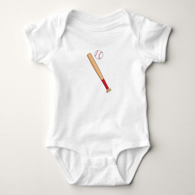 Body Para Bebê Taco de Beisebol com Bola (Frente)