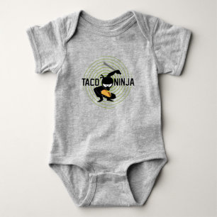 Body Para Bebê Taco Ninja Design - Bebê Jersey Bodycase