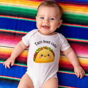 Body Para Bebê Taco sobre fofo - roupa de bebê tema taco