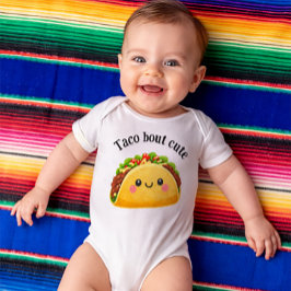 Body Para Bebê Taco sobre fofo - roupa tema taco para bebê