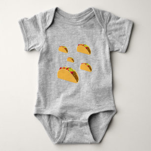 Body Para Bebê Taco Terça-feira Design - Bebê Jersey Bodycase