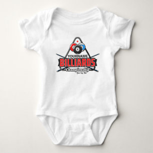 Body Para Bebê Tacos de bilhar personalizados com NOME Suporte pa