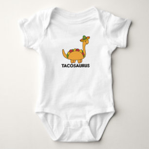 Body Para Bebê Tacosaurus Cinco De Mayo Dinossauro Engraçado Din