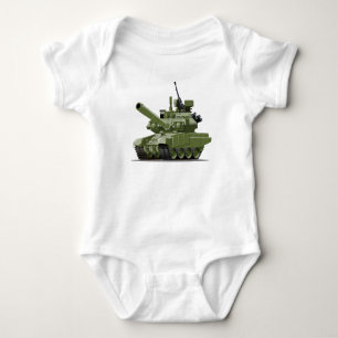 Body Para Bebê Tanque blindado moderno de desenho animado