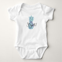 Tão Doce! Roupas de Bebê Abacaxi Azul