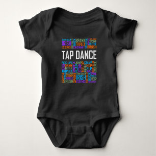 Body Para Bebê Tap Dance Words Lover Tap DancerDancing Professor