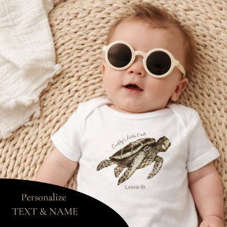 Body Para Bebê Tartaruga Animal Marinho