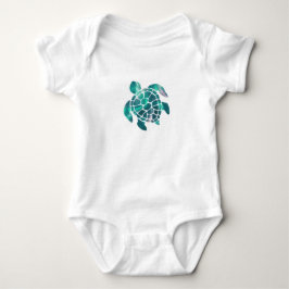 Body Para Bebê Tartaruga brilhante 