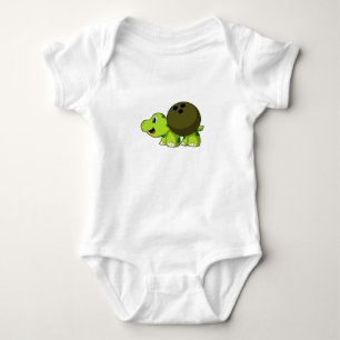 Body Para Bebê Tartaruga com Boliche