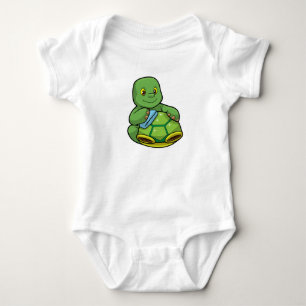 Body Para Bebê Tartaruga com Shell & Clearing Rag