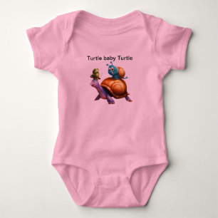 Body Para Bebê tartaruga-de-camisa-impressão