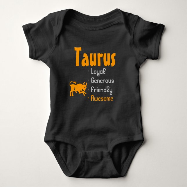 Body Para Bebê Taurus (Frente)