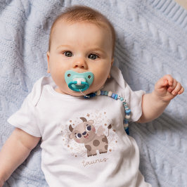 Body Para Bebê Taurus Baby: "Conforto Celestial de Touro Pequeno"