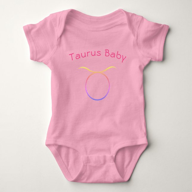 Body Para Bebê Taurus Baby Zodiac (Frente)
