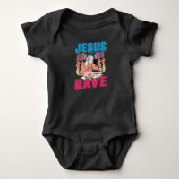 Techno Jesus Religion Retro Electronic Bass Music