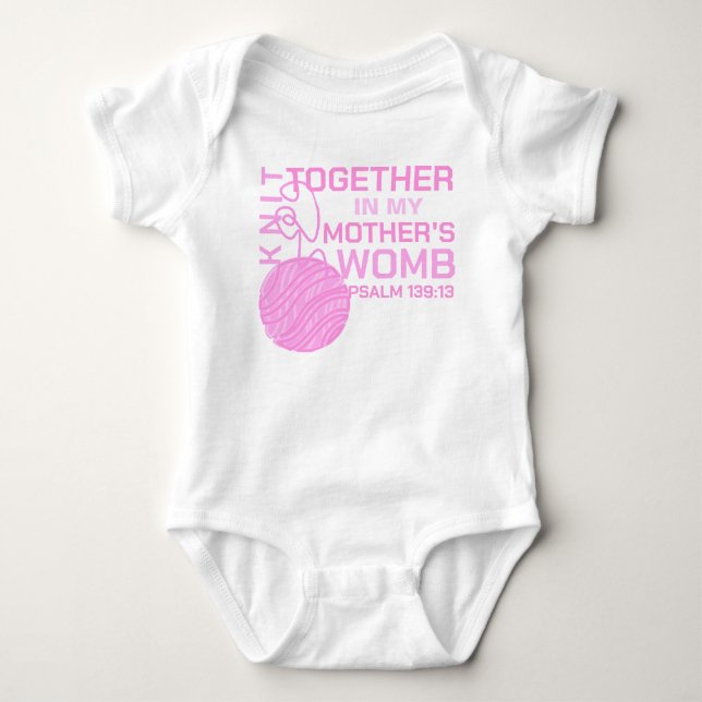 Body Para Bebê Tecidos Juntos no Seio de Minha Mãe Verso (Frente)