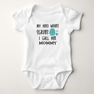 Body Para Bebê Técnico de Ultrassom - Meu Herói Veste Escrupulos