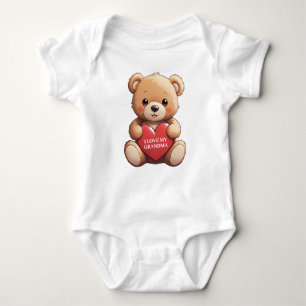 Body Para Bebê Teddy Bear Love Vovó Vovó tia Tuntie
