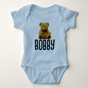BODY PARA BEBÊ TEDDY BEAR & NAME BABY BODYSUIT