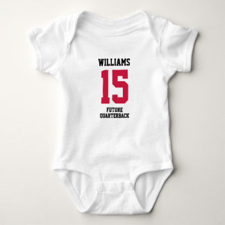 Body Para Bebê Tema Esportivo Vermelho Fofo