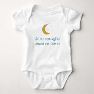 Body Para Bebê Tempest Shakespeare Citação Baby Bodysuit