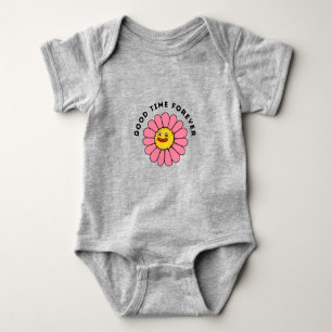 Body Para Bebê Tempo Engraçado para Camisa-T
