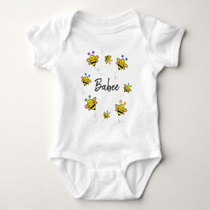 Body Para Bebê Tenha um dia útil! Abelha Whimsical