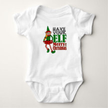 Tenha um elfo um Natal alegre - menina