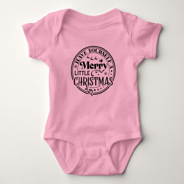 Body Para Bebê Tenha um Natal Feliz (Frente)