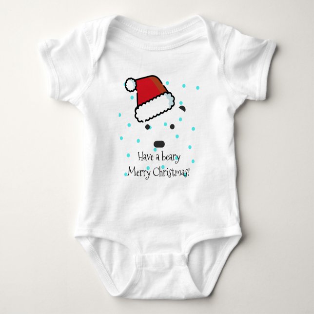 Body Para Bebê "Tenha uma vadia Feliz Natal" (Frente)