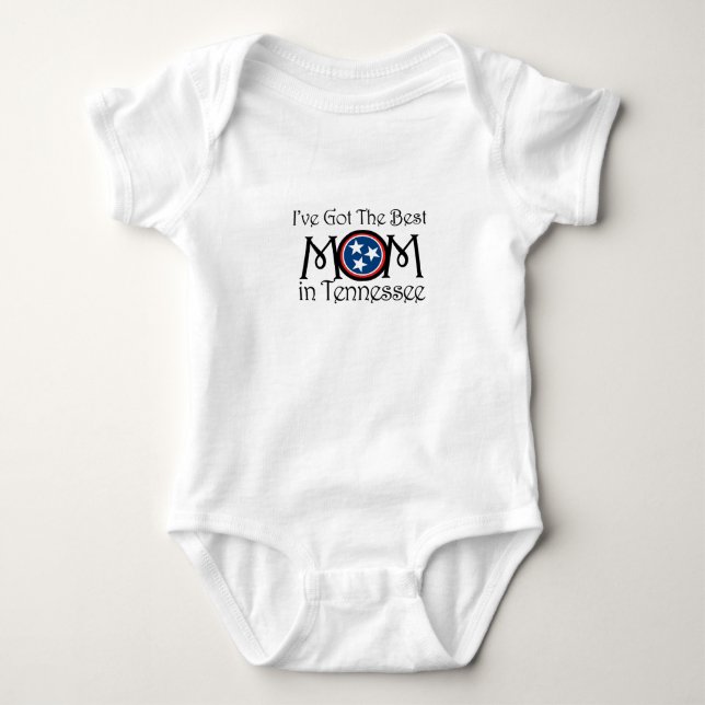Body Para Bebê Tenho a melhor mãe do Tennessee (Frente)