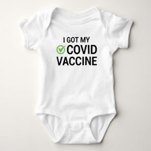 Body Para Bebê Tenho Minha Vacina COVID