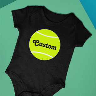 Body Para Bebê Tênis Ball Texto Personalizado Tênis Bebê
