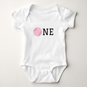 Body Para Bebê Tênis primeiro aniversario Um Estilo Rosa Bonito