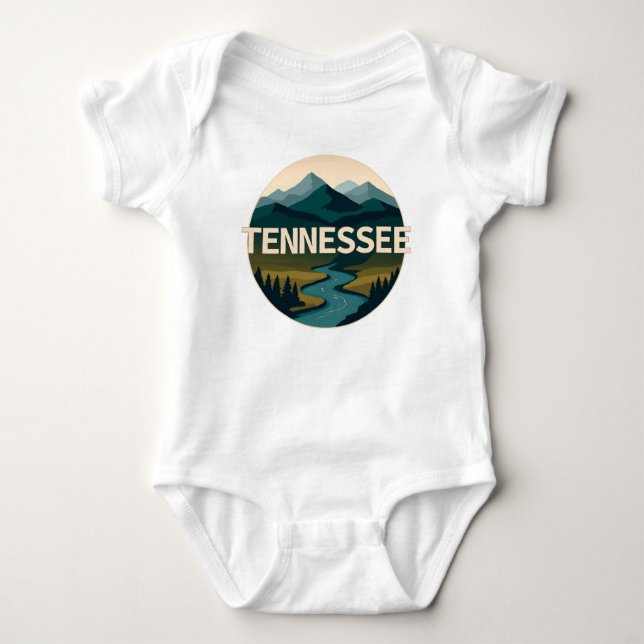 Body Para Bebê Tennessee Estados Unidos da América (Frente)
