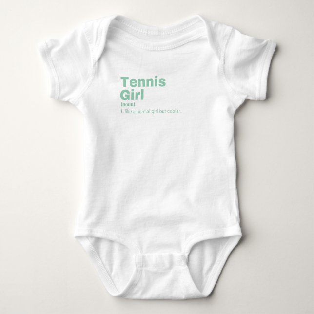 Body Para Bebê Tennis Girl - Tennis (Frente)