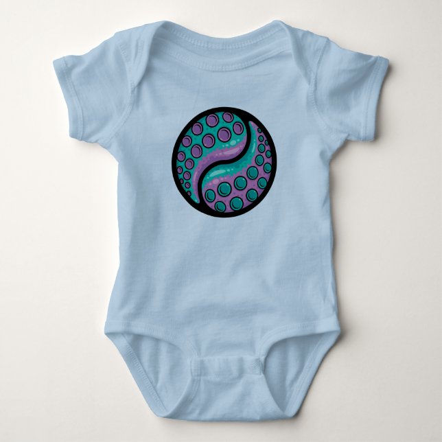Body Para Bebê Tentacle Yin Yang (Frente)