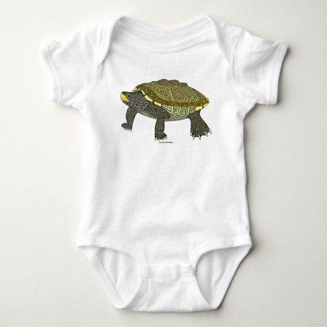 Body Para Bebê Terrapin (branco) - Bodysuit de bebê (Frente)