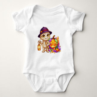 Body Para Bebê Tesouro de Lanterna da Múmia no Halloween