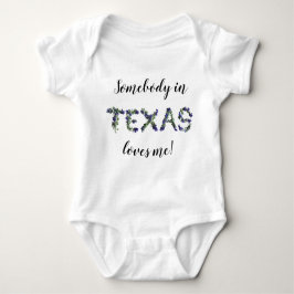 Body Para Bebê Texas Bluebonnet Alguém me ama!