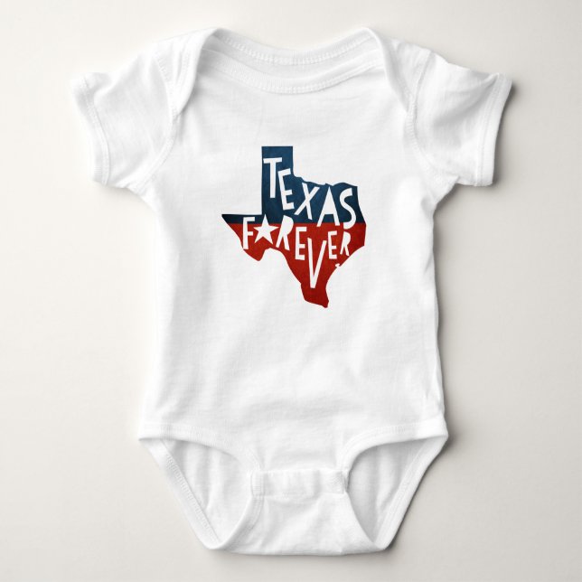 Body Para Bebê Texas para sempre (Frente)