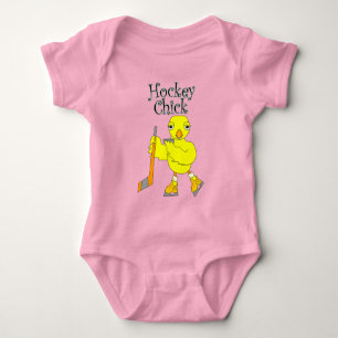 Body Para Bebê Texto do Pintinho de hóquei