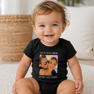 Body Para Bebê Texto e Foto Personalizados