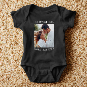Body Para Bebê Texto e Foto Personalizados