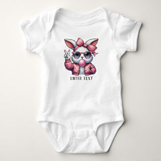Body Para Bebê Texto Personalizado, Bebê, Boca Esbatida