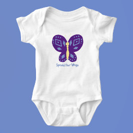 Body Para Bebê Texto Personalizado Borboleta Caprichosa Crianças 