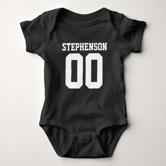 Body Para Bebê Texto Personalizado Do Baby Boy Jersey De Futebol  (Frente)